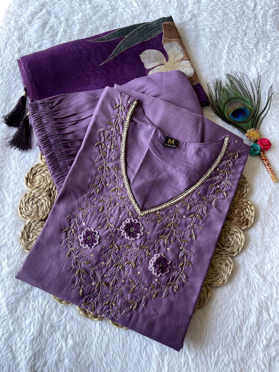  this ­­­­kurti product available in Fancy Premium Roman Silk fabric  with digital printed dupatta