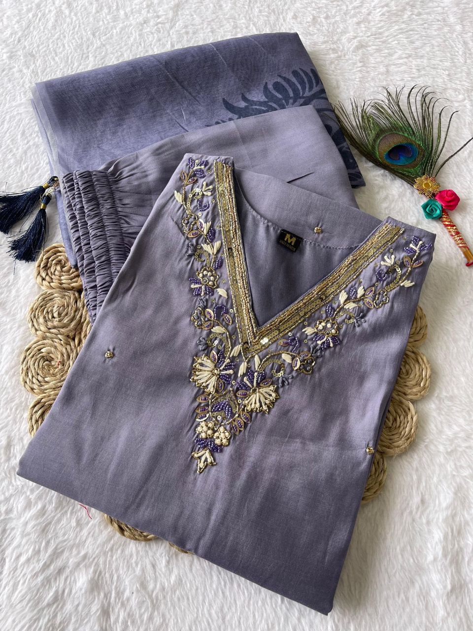 this ­­­­kurti product available in Fancy Premium Roman Silk fabric