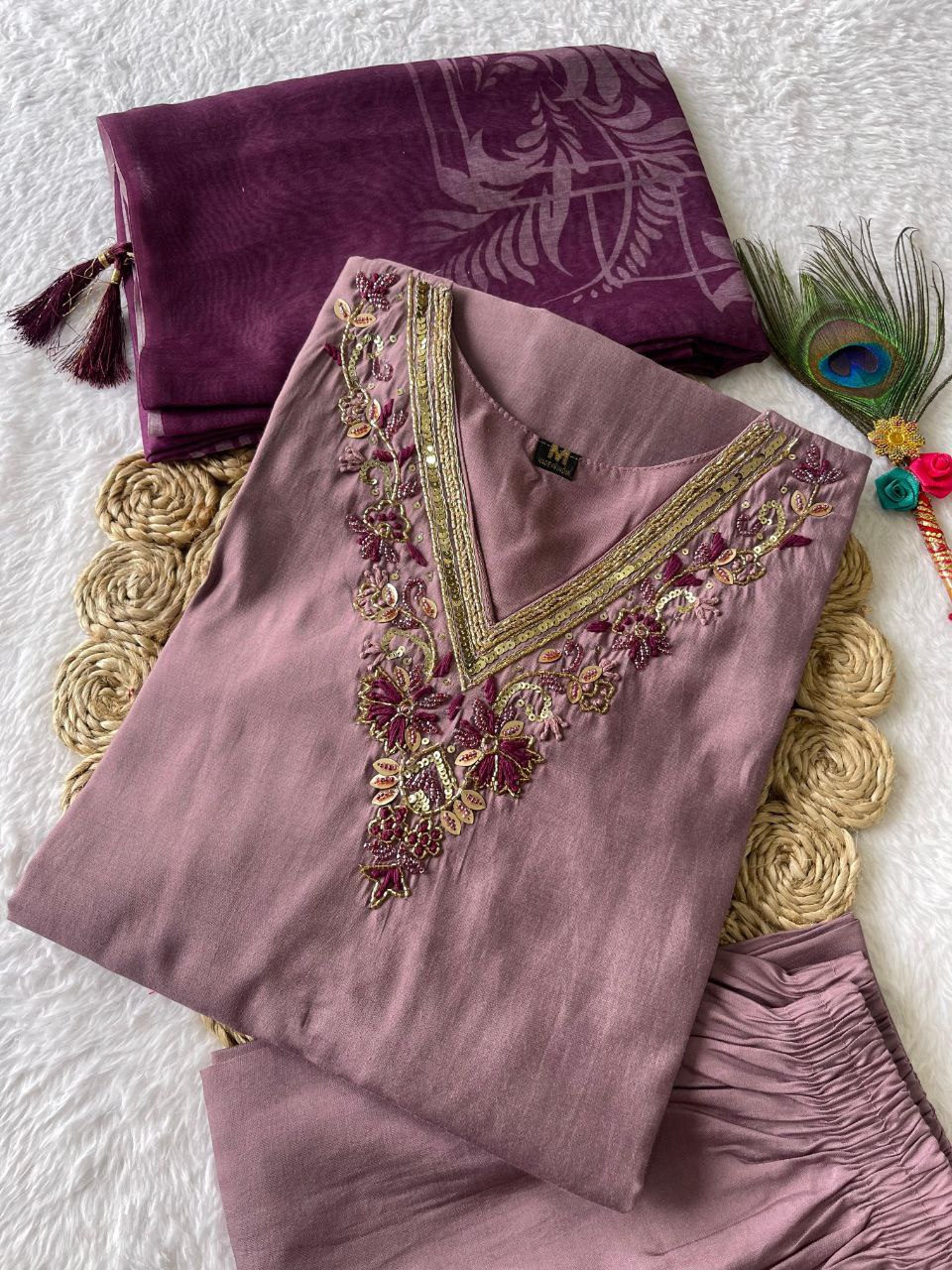 this ­­­­kurti product available in Fancy Premium Roman Silk fabric with pink color