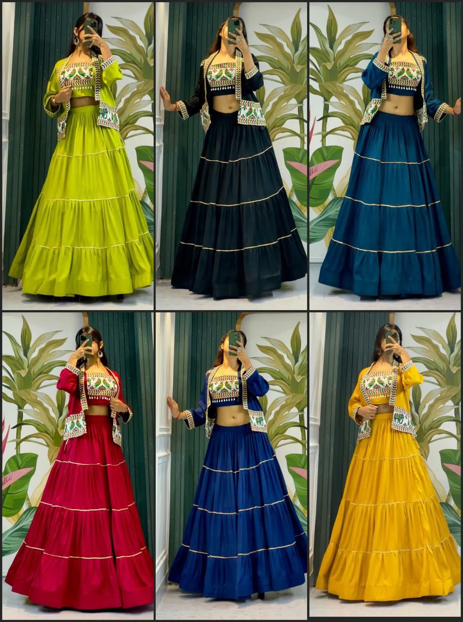 Traditional Navratri Cotton Lehenga Choli All color